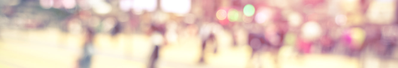 Abstract image of a crowd in the street.